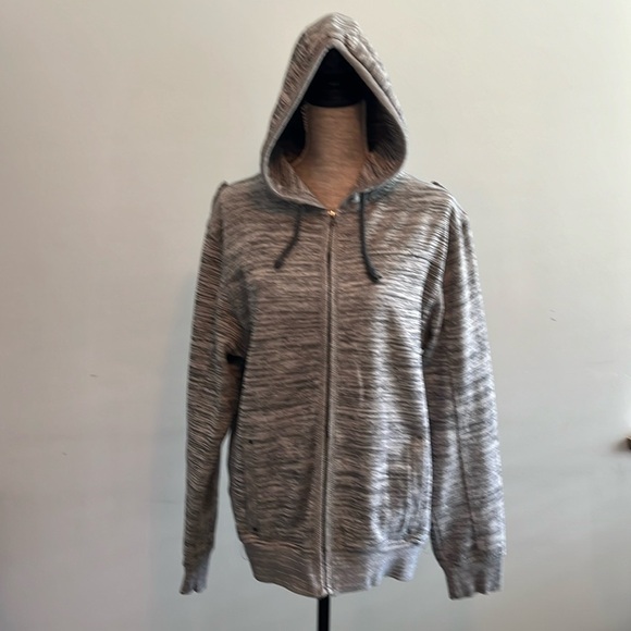 Cotton on  zip up hoodie.  Gray and white.  Excellent condition.  Size Medium - Picture 1 of 7